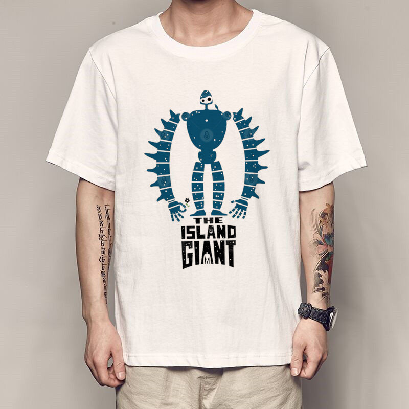 天空之城衣服男装潮机器巨人痛衣短袖t恤男原宿风联名运动夏T恤衫
