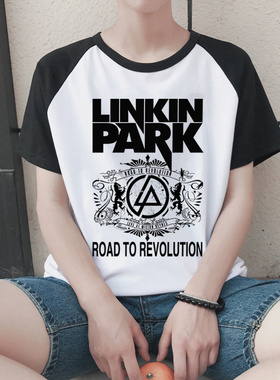 林肯公园T恤linkin park衣服周边短袖LP摇滚男装纪念衫纯棉印花t