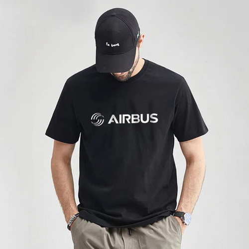 夏季新款空中客车短袖t恤空客T恤衫航空航天飞机AIRBUS飞行员衣服
