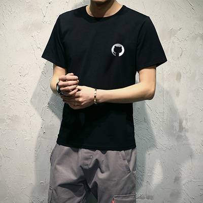 章鱼猫极客Github纯棉短袖T恤夏理工男个性程序员印花工程师衣服