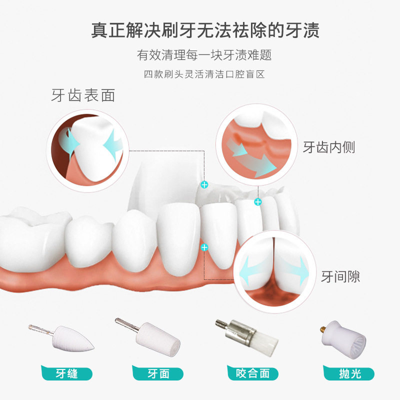 牙齿抛光器电动牙刷美牙仪电动洁牙器成人牙刷洗牙去烟渍去牙菌斑