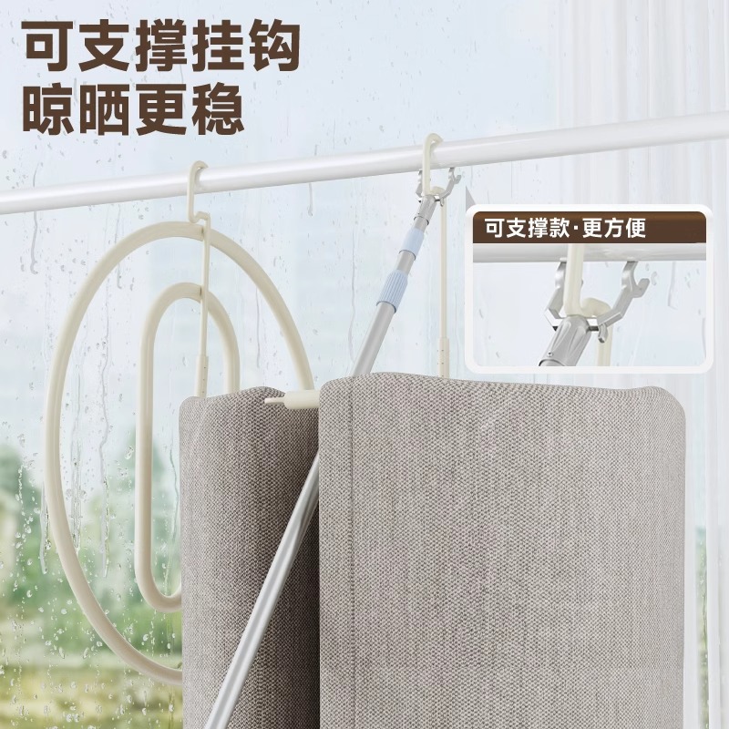 铝合金晒被子神器家用螺旋式晾衣架阳台晾晒被套床单被罩专用衣架