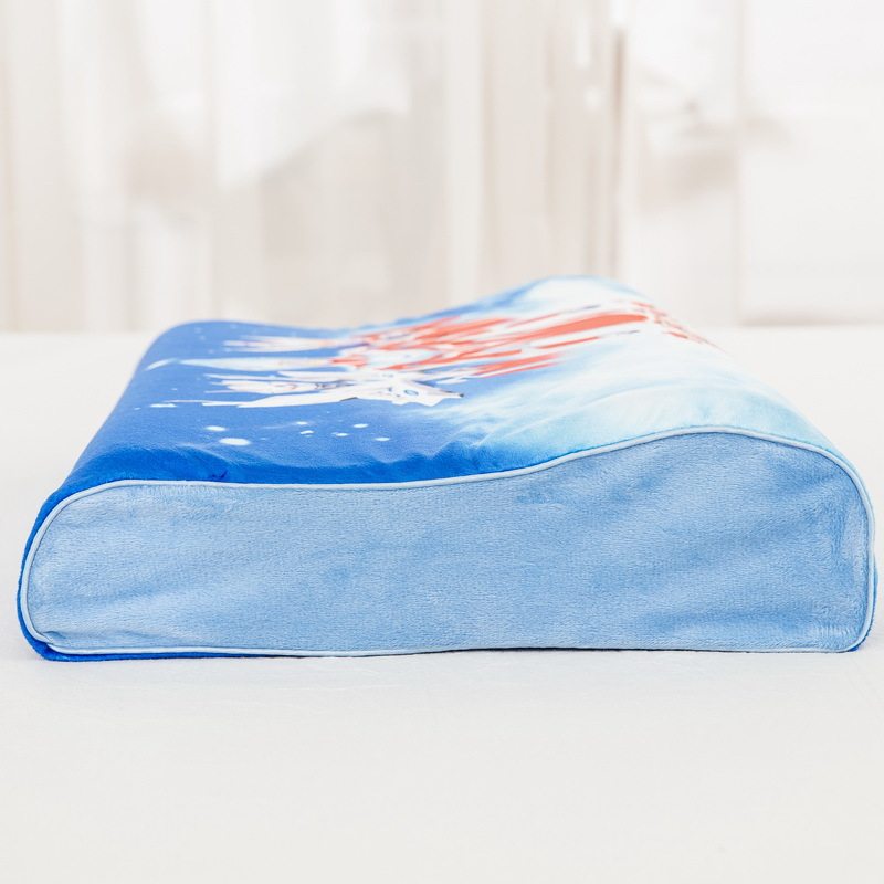 水晶绒儿童乳胶枕套男孩女孩冬季小宝宝橡胶枕头套卡通记忆枕芯皮