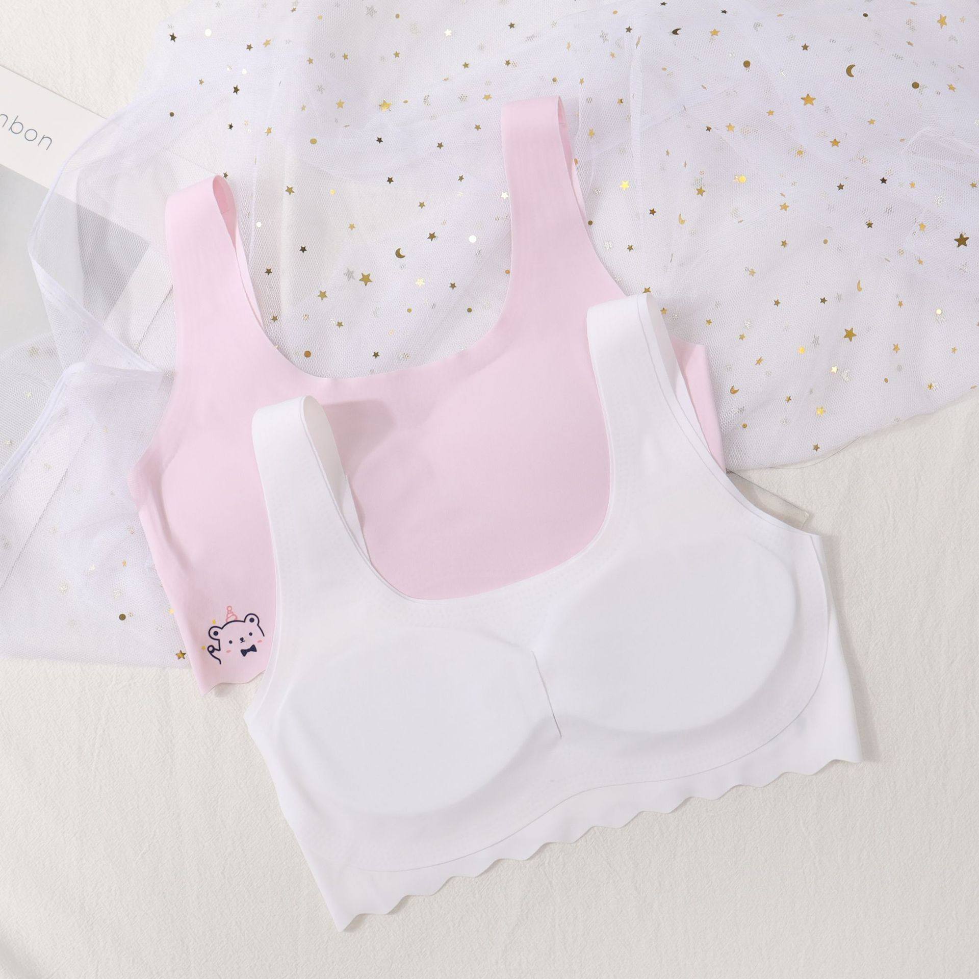 抹胸女童发育期背心初高中学生儿童少女内衣青春期文胸无痕夏季薄