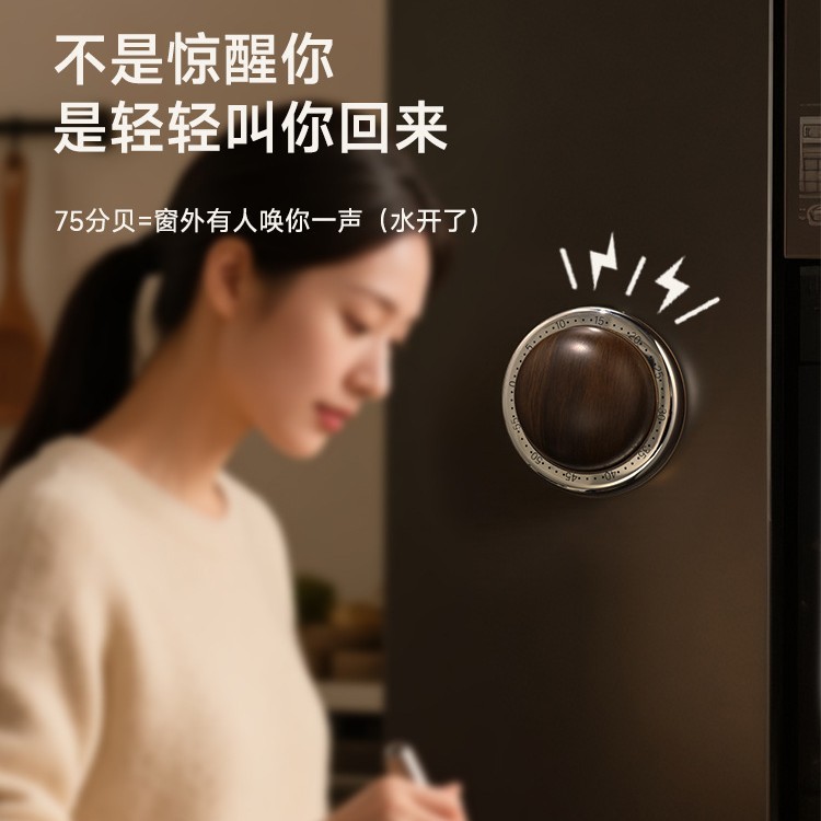 计时器厨房提醒器机械磁吸做饭闹钟定时器小学生自律可视化管理器