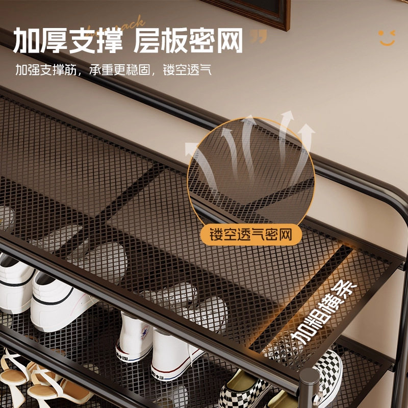 免安装铁艺鞋架家用多层简易鞋架柜出租屋小户型可折叠鞋子收纳架