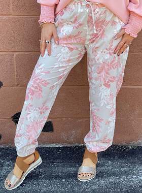 Z*c Rachel 速干+舒适 好裤型 时尚运动 印花休闲裤W341