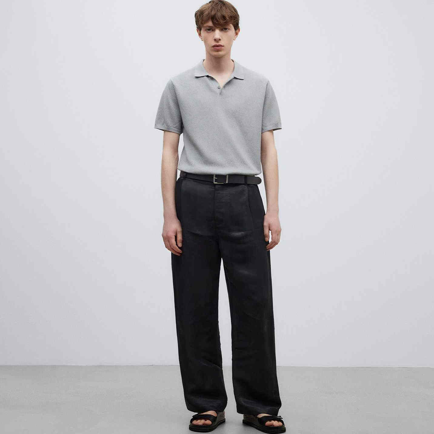 西班牙AD专柜1K雅痞范V领POLO衫