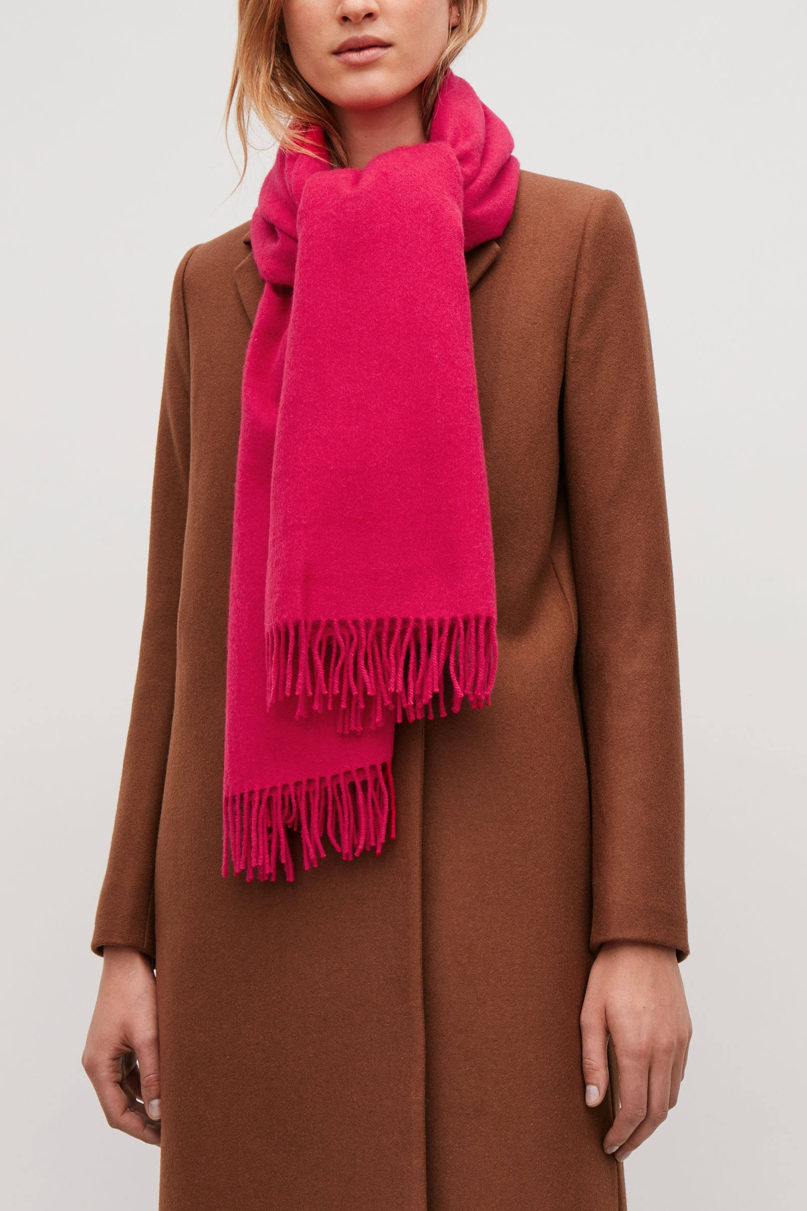 超有气质质感双面纯羊毛围巾