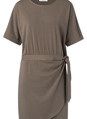 欧式时尚Y*ya 90欧 文艺范+设计感+超舒适 气质连衣裙V445