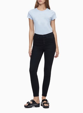 强货 时尚简约 西K Jeans 专柜790 舒适棉弹 印花款短袖T恤U073