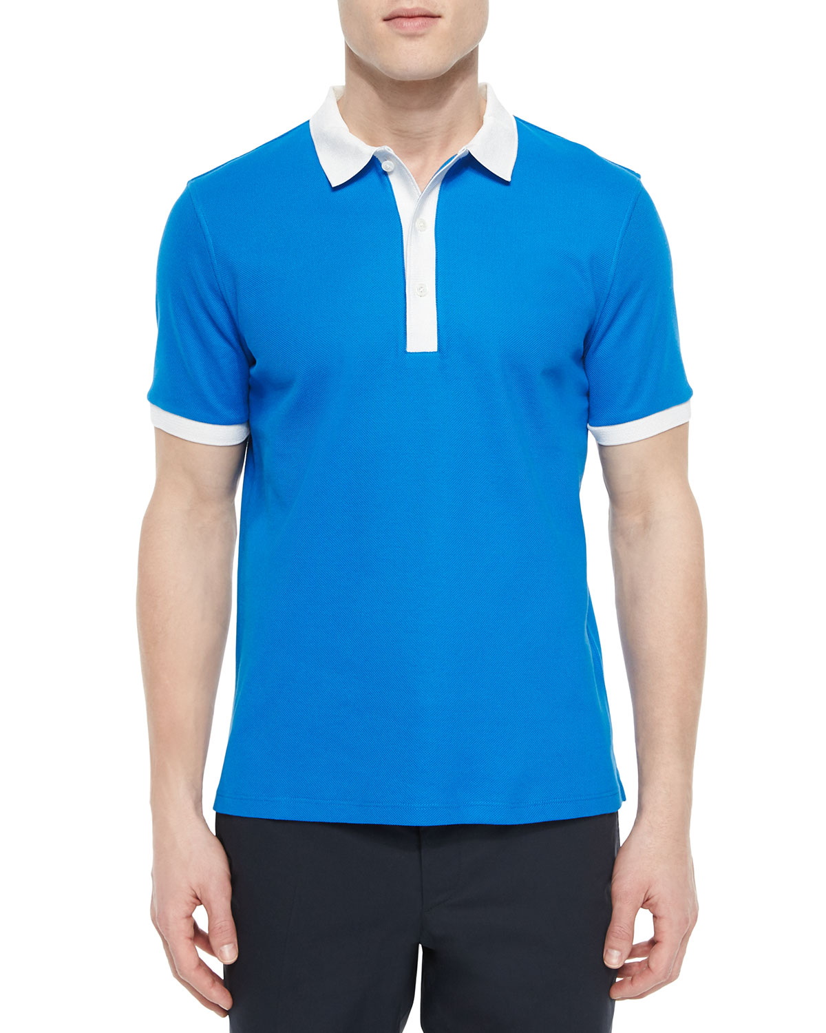 GA*T专柜1000+撞色衣领POLO衫