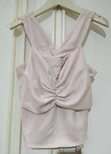 香蕉风尚 夏季 ZG499 舒适天丝+时装蝴蝶结 粉红小吊带Q653