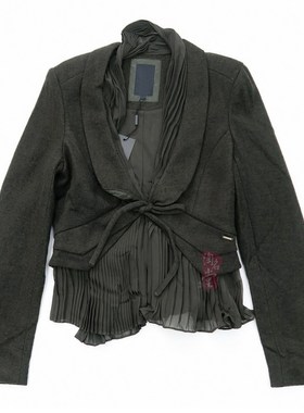 特 BC时尚之AM 法式浪漫 法式优雅 时装风琴褶 Mao呢外套 女S391