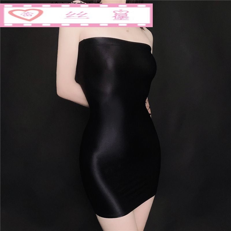 性感光泽连衣裙透气轻奢抹胸裙油亮光滑连衣抹胸裙韩版包臀超短裙,女士内衣/男士内衣/家居服,连裤袜/打底袜,淘宝优惠券,粉丝福利购,淘宝优惠卷