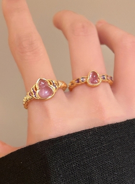 葫芦娃蕾丝复古宫廷风食指戒