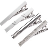 商务正装 金色夹子配大衣 男装 领带夹长方形烤漆铜制领带夹商务衬衫