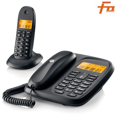 摩托罗拉cl101c 数字无绳电话机 办公子母机 家用无线座机 一拖一