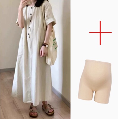 高级感孕妇装女夏季大码裙可哺乳裙子舒适透气夏装洋气孕期连衣裙 — 2