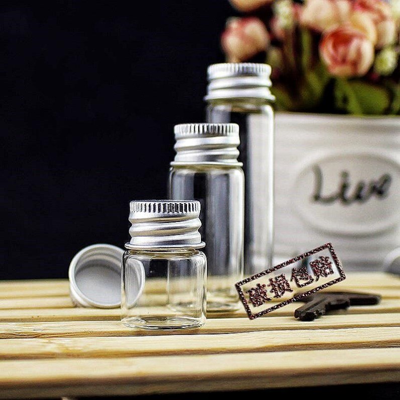 玻璃瓶透明小号迷你分装收纳漂流许愿瓶空瓶装饰密封胶囊药粉分装