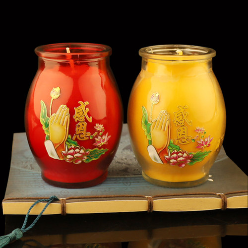 缘源酥油无烟家用蜡烛