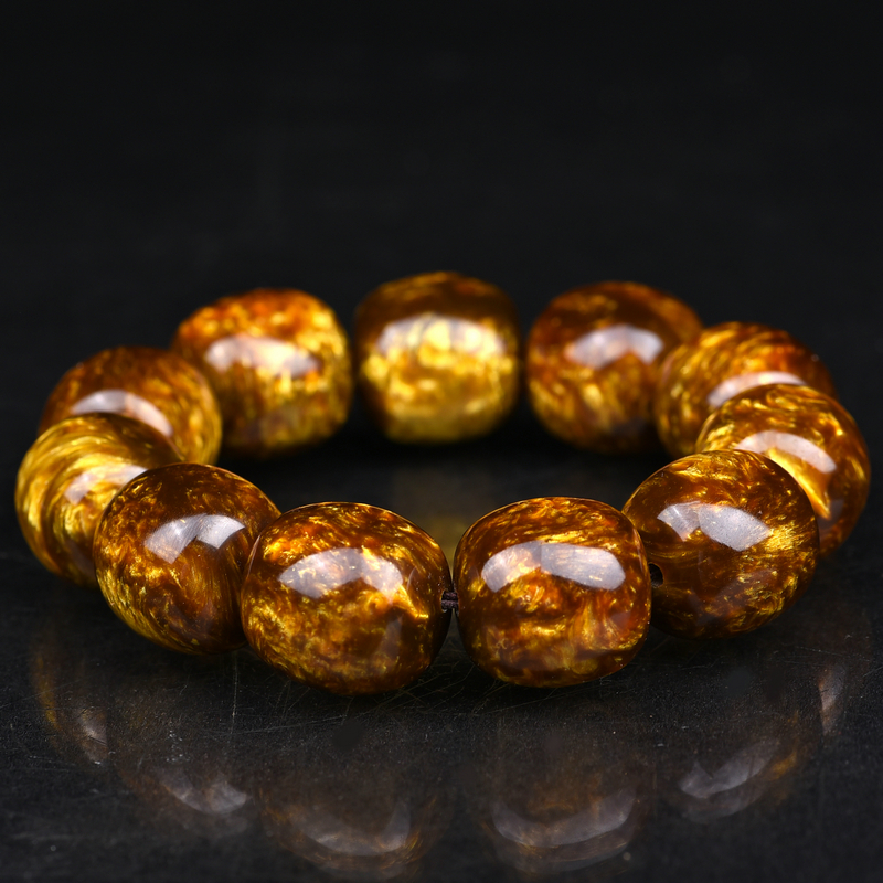 天然金丝海柳手串男士黑珊瑚收藏级血柳20mm108颗文玩佛珠手项链