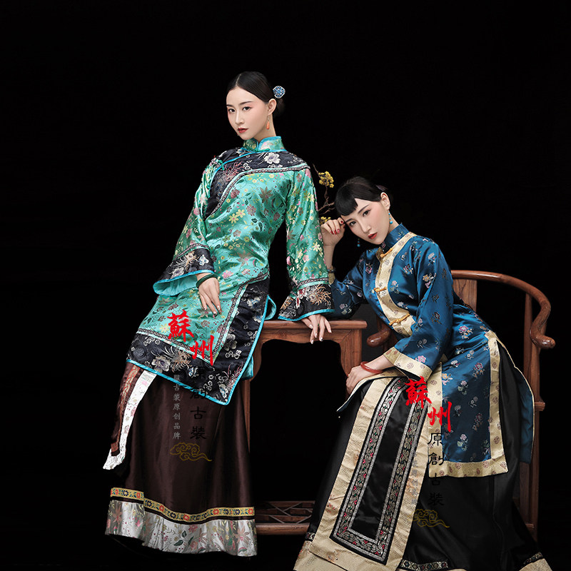 清末民国少奶奶服装秀禾古装中式传统大家闺秀小姐装舞台演出