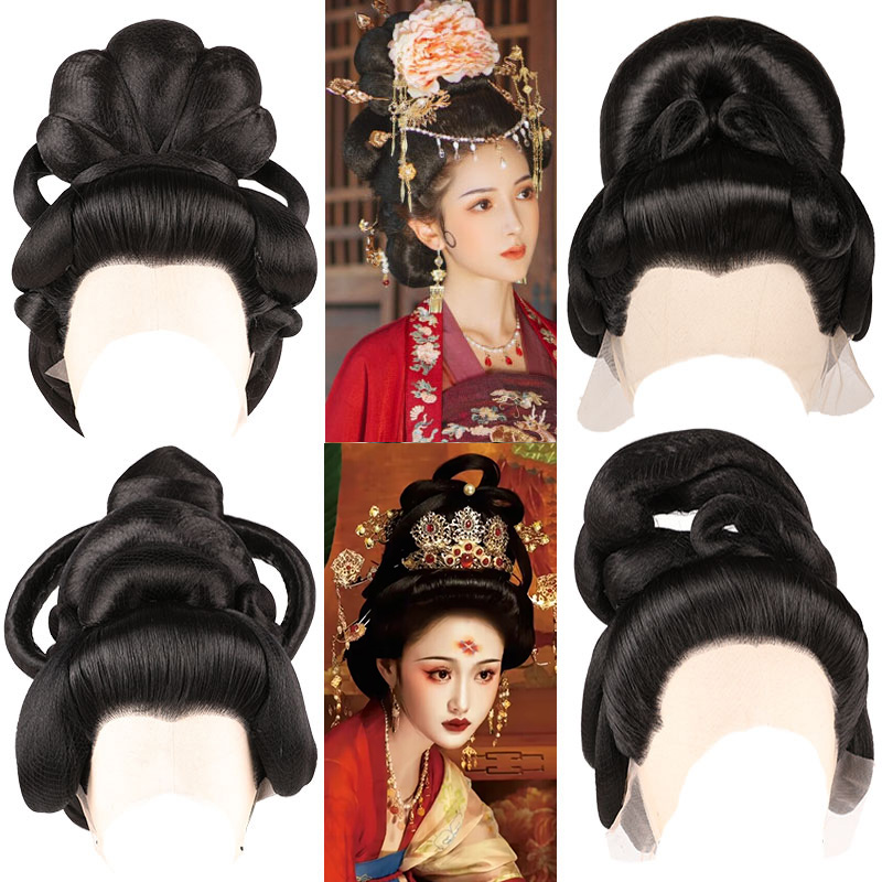 古装贵妃假发造型发套古代娘娘皇后头套古装宫廷影视剧造型表演出