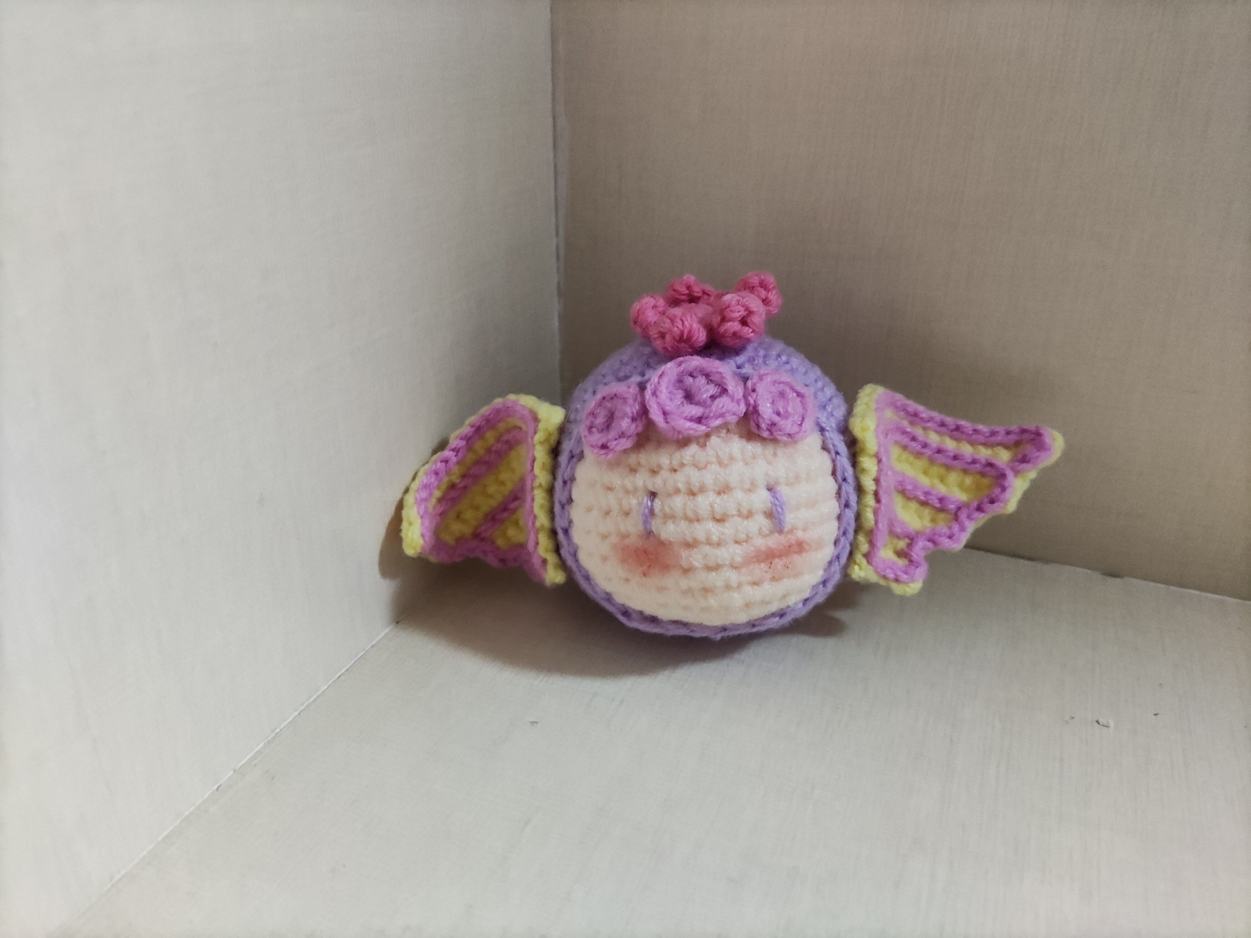 手工diy毛线钩织制品成品创意玩偶处女座团子挂件钥匙扣可做花束