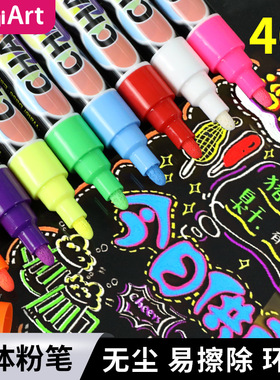 荧光板液体粉笔黑板广告灯板可擦玻璃liquid chalk marker  paint