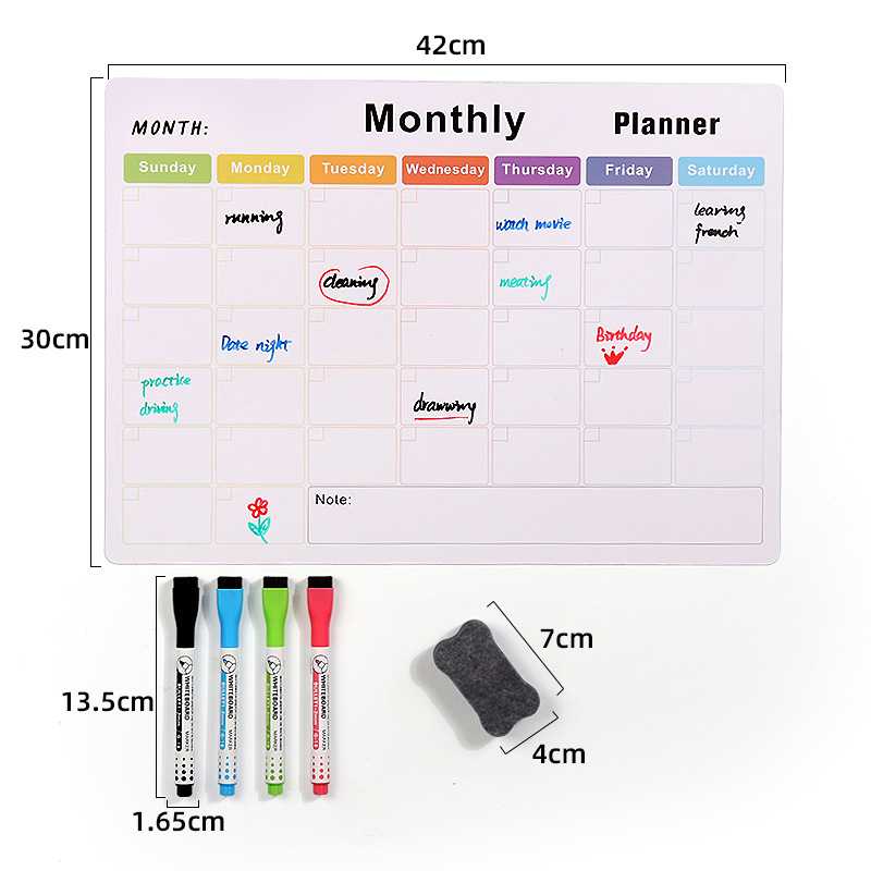 磁性冰箱贴留言软白板可移磁力