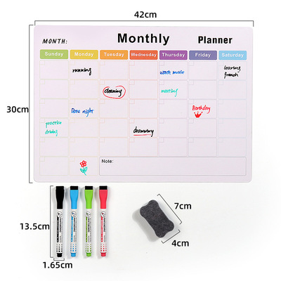 磁性冰箱贴留言软白板可移磁力