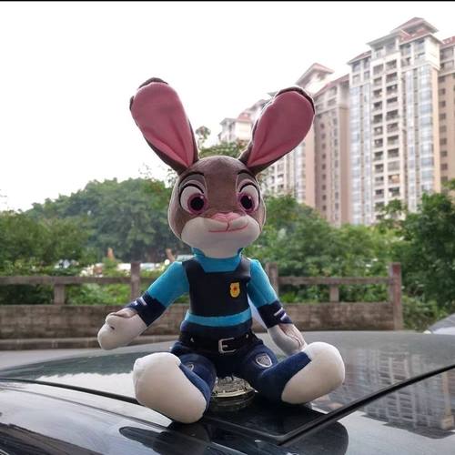 抖音同款朱迪兔子警官车尾挂件玩偶装饰贴汽车后备箱车尾搞笑摆件