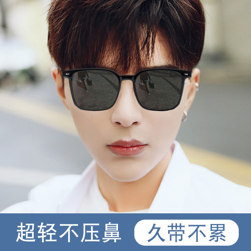 墨镜男防强光防紫外线偏光太阳镜男士开车潮近视带度数太阳眼镜_虎窝淘