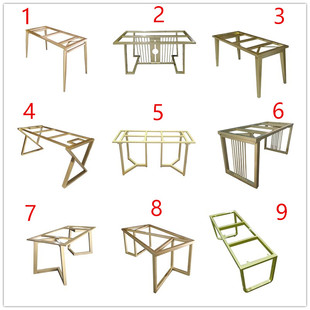 费 铁艺桌腿不锈钢支架大板桌架茶几腿餐台脚书桌吧台腿桌脚定制 免邮
