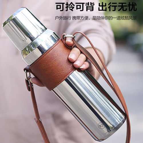 贵人户外便携316不锈钢保温杯