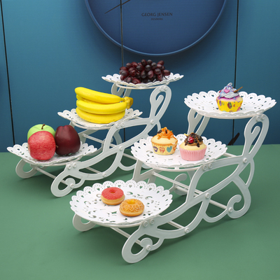 三层糖果盘塑料白鸥风