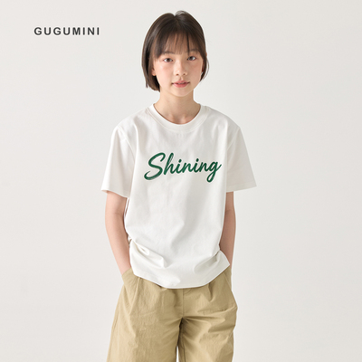 gugumini童装夏季宽松短袖T恤