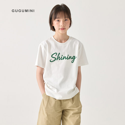 gugumini童装夏季宽松短袖T恤