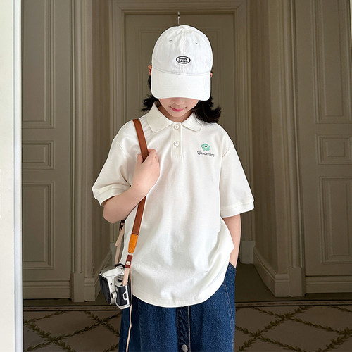 gugumini童装夏季男女童polo衫