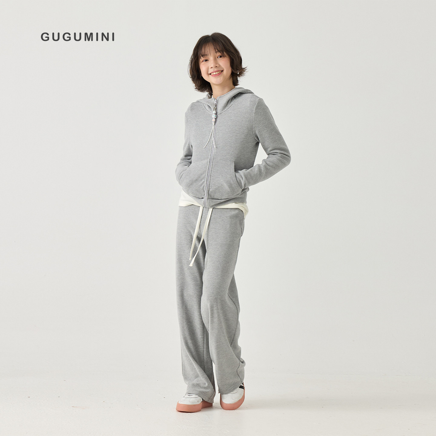 gugumini女童超亲肤运动套装图片