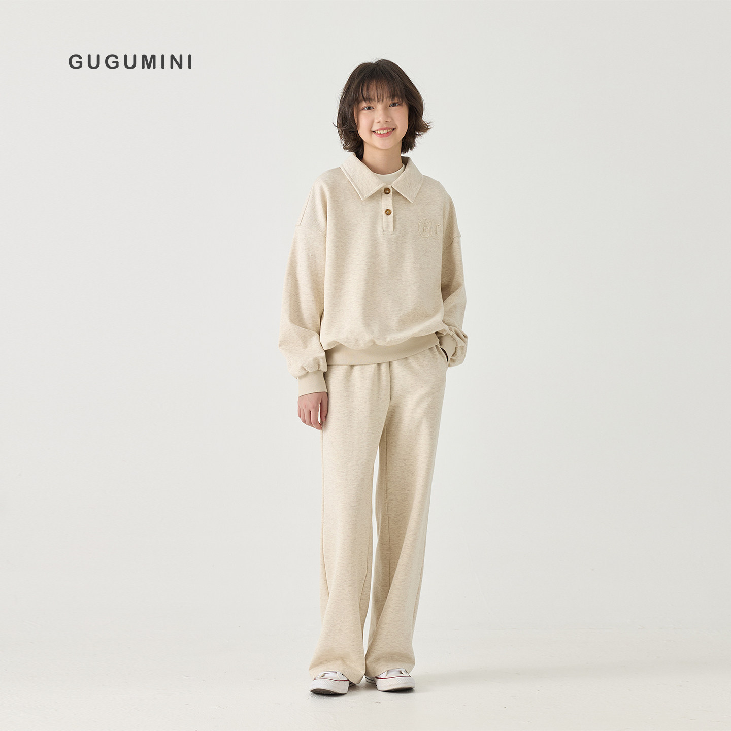 gugumini童装2026秋季全棉套装图片