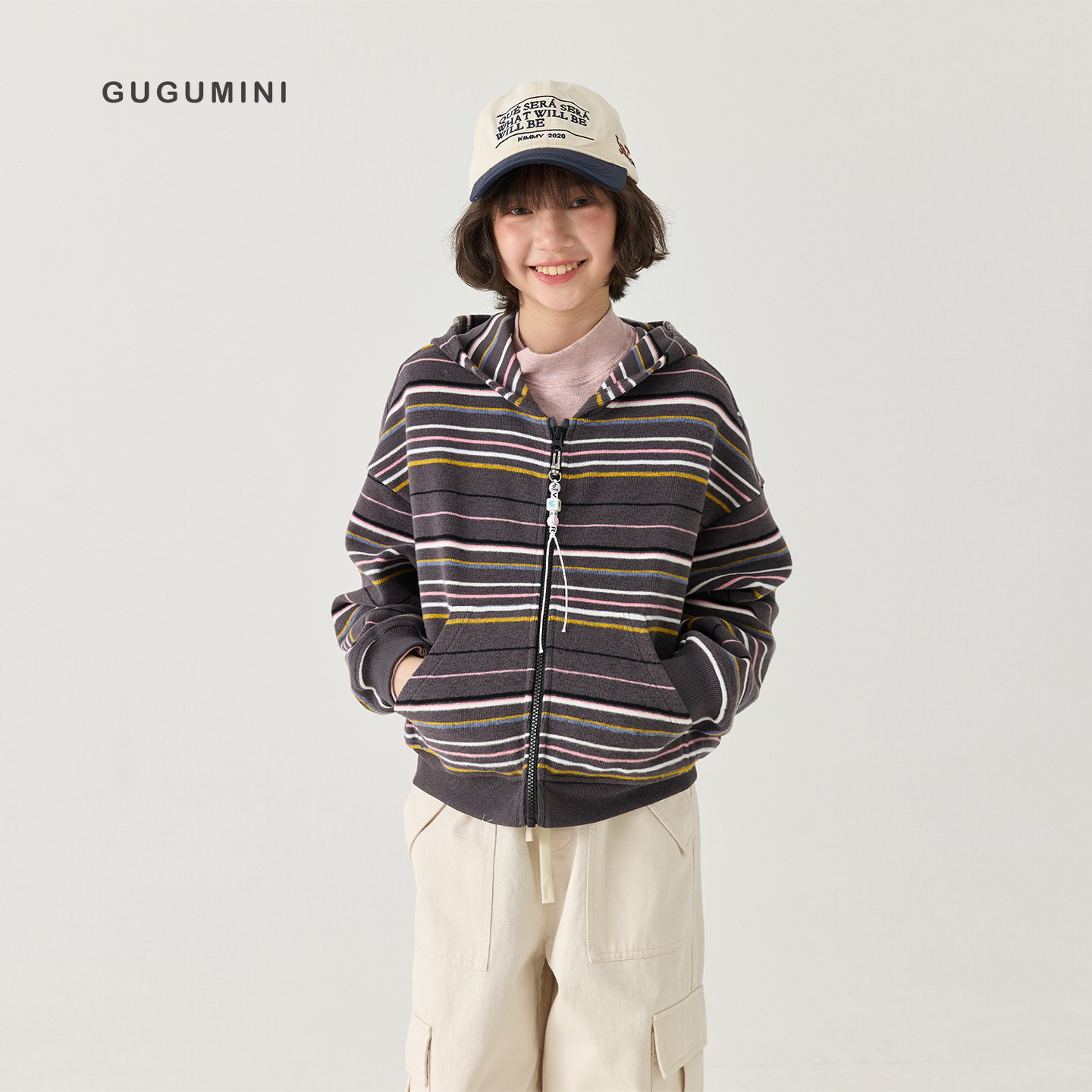 gugumini童装秋冬加厚卫衣外套图片