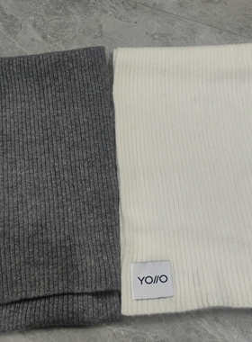 2025年秋冬季出口俄罗斯原单YOLLO全羊毛针织围巾坑条男女围巾