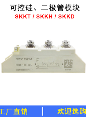 SKKD100/16 可控硅模块SKKT106/16ESKKH92/16E二极管软启动变频器