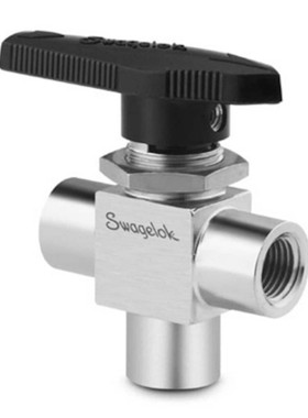 SS-44XF6不锈钢3通球阀1.5 Cv 3/8 in.内螺纹 NPT 40系列