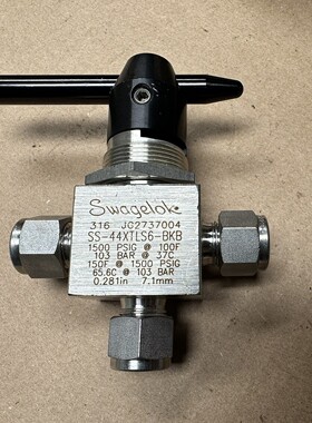 全新 开箱 世伟洛克 SS 高压球阀 316 SS-44XTLS6 1500 PSI 7.1