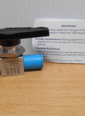 世伟洛克 SS-43GVC04 球阀 3000 Psig 206 杆 全新