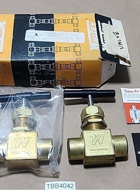 *全新 SURPLUS* [2] 世伟洛克 Whitey B-18KF8 黄铜针阀 1/2 + 保