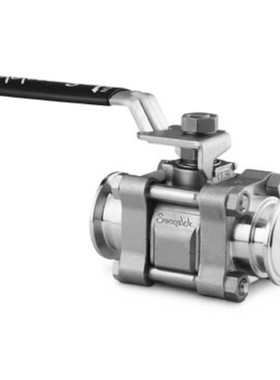 SS-65TSC16 不锈钢 3 件式 60 系列球阀，加强型 PTFE 阀座，1 in